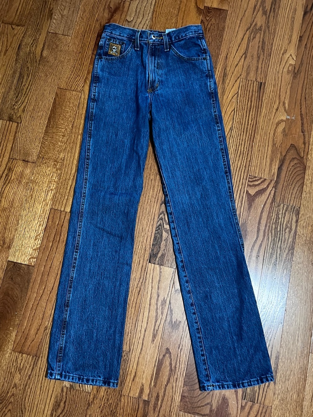 Cinch Straight-Leg Rodeo Jeans in Dark Blue Denim